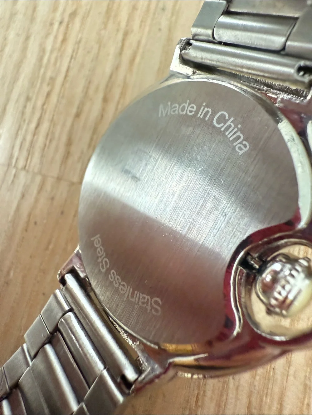 Adesso Roman numerals stainless steel watch NEW BATTERY